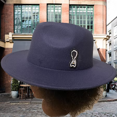 Nickel G. Navy Blue Unisex Fedora Hat