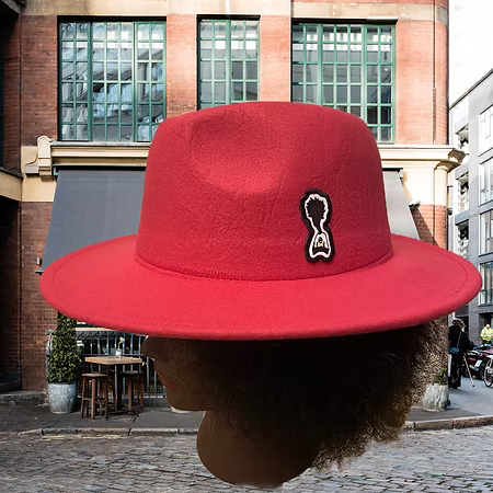 Nickel G. Dark Pink Unisex Fedora Hat