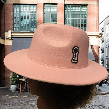 Nickel G. Light Pink Unisex Fedora Hat