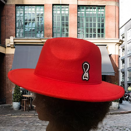 Nickel G. Red Unisex Fedora Hat