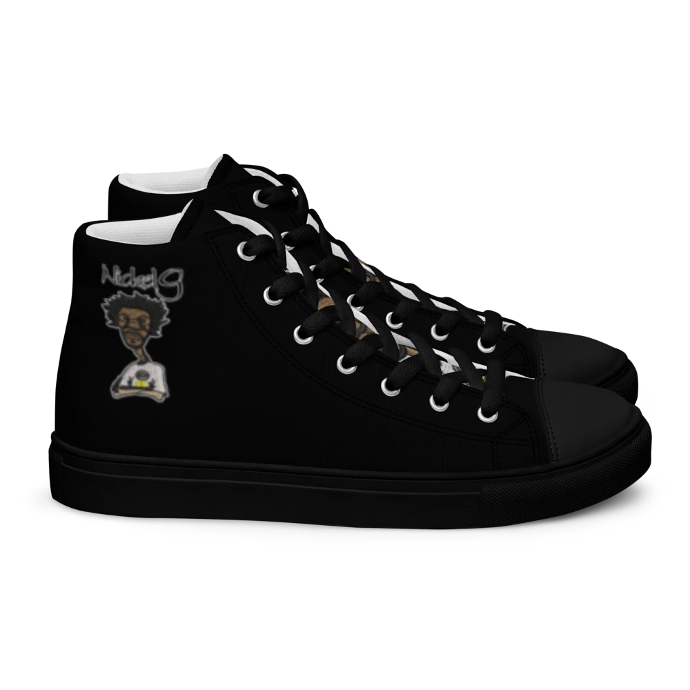 Nickel G. Men's All Black High Top Sneakers