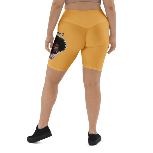 Penny G. Women's Gold Biker Shorts Classic