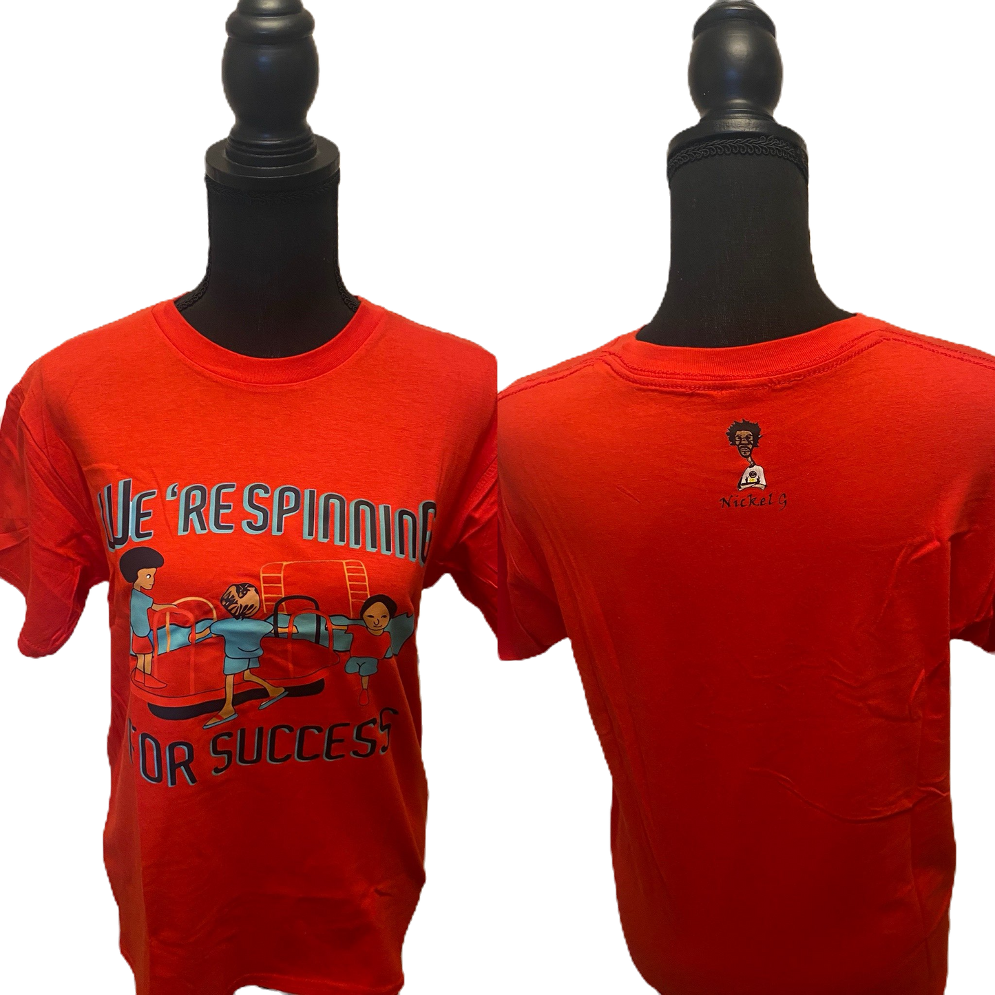 Nickel G. Spinning for Success Unisex Tee