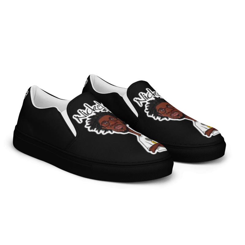 Nickel G. All Black Men's Slip-On Shoes