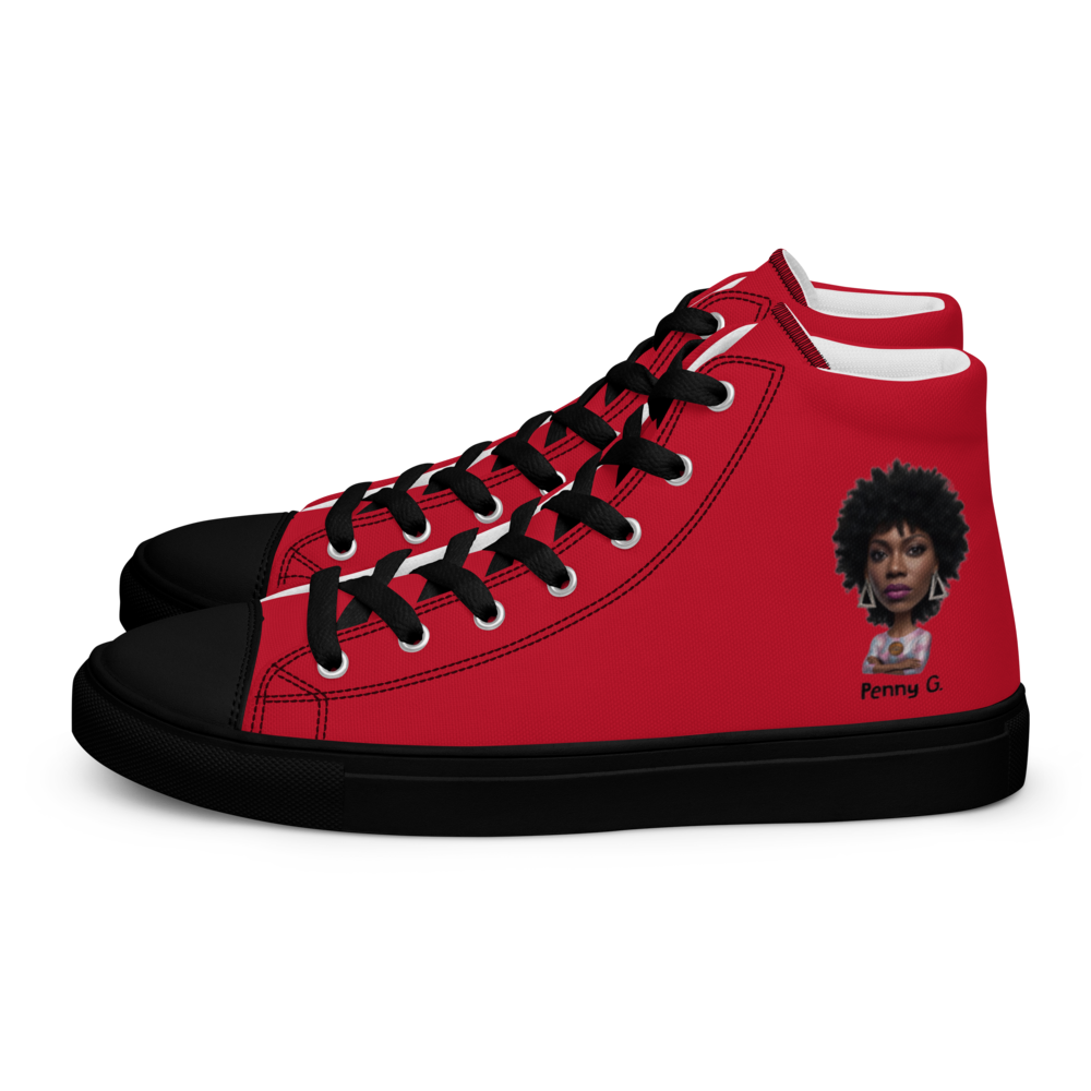 601 Local Red Women's High Top Sneakers From Penny G.