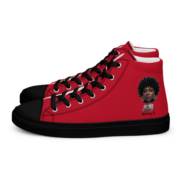 601 Local Red Women's High Top Sneakers From Penny G.