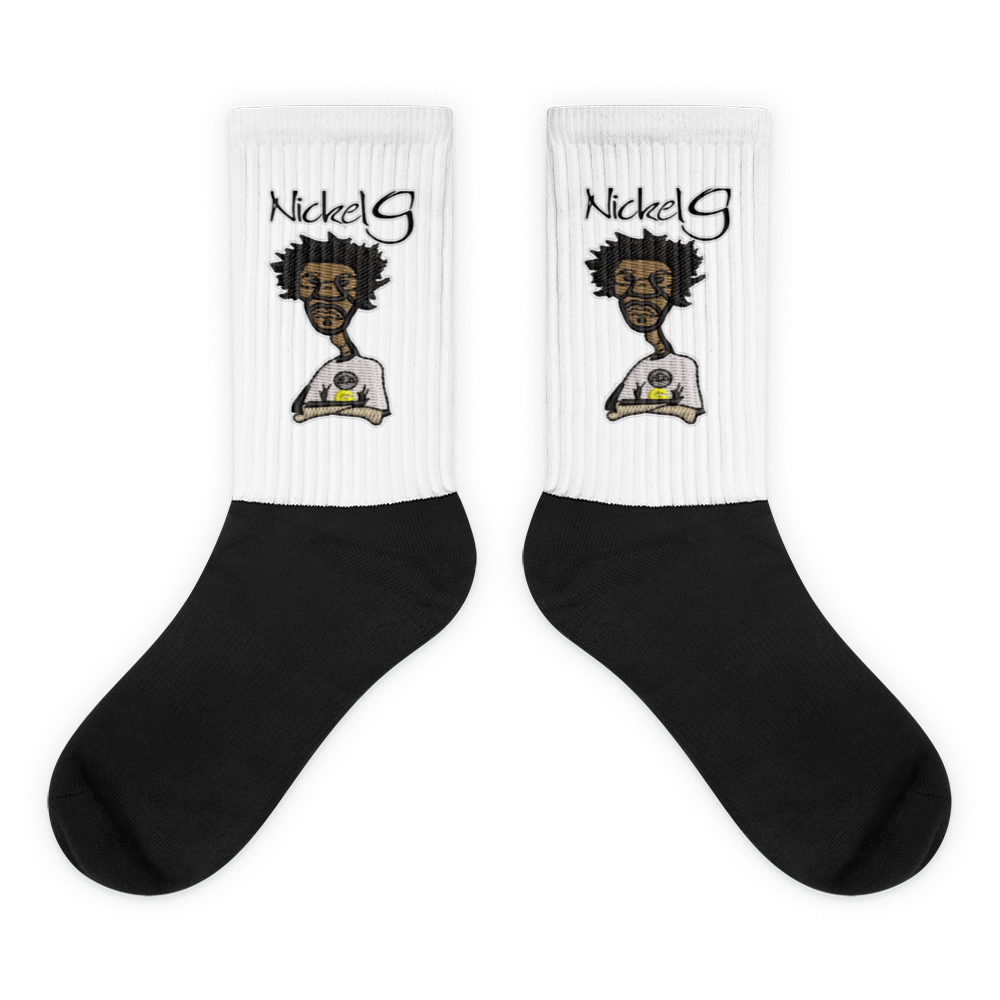 Nickel G. Men's Classic Black & White Socks