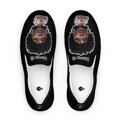 Penny G. Classic All Black Women's Slip-On Shoes