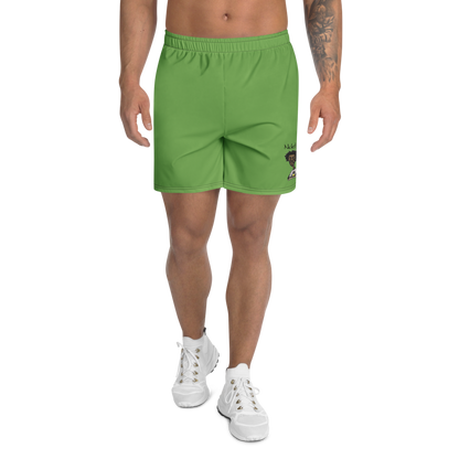 All-Over Print Unisex Green Athletic Long Shorts