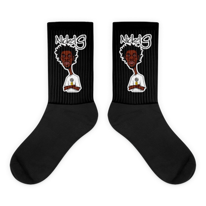 Nickel G. Men's All Black Socks