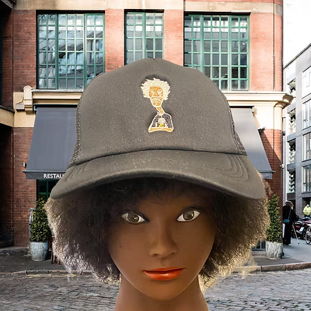 Nickel G. Black Unisex Trucker Cap