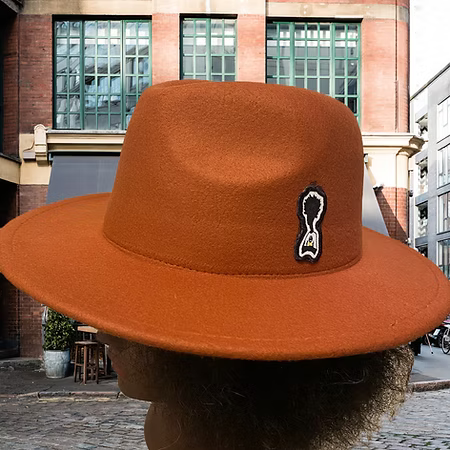 Nickel G. Brown Unisex Fedora Hat