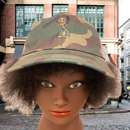 Nickel G. Green Camouflage With Green Logo Unisex Trucker Cap