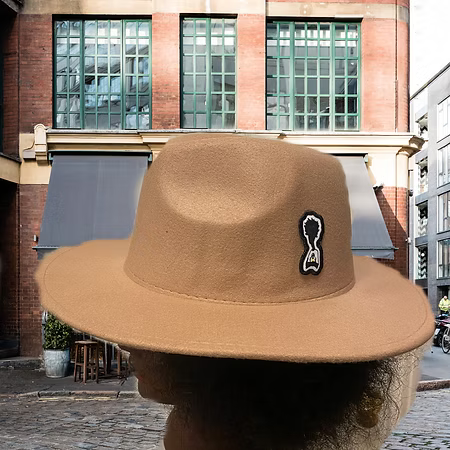 Nickel G. Khaki Unisex Fedora Hat