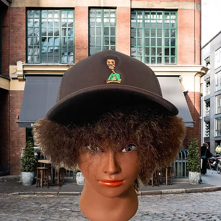 Nickel G. Black With Green Logo Unisex Trucker Cap