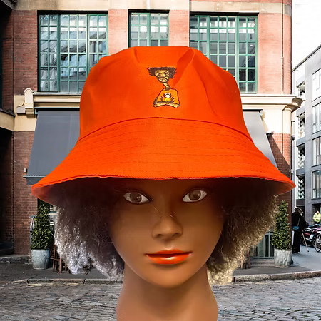 Nickel G. Orange Bucket Hat