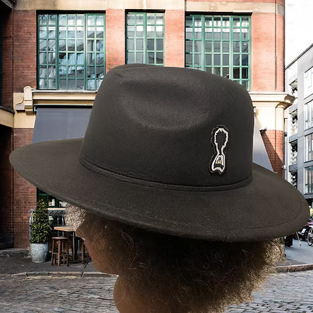 Nickel G. Black Unisex Fedora Hat