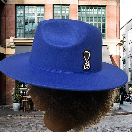 Nickel G. Royal Blue Unisex Fedora Hat