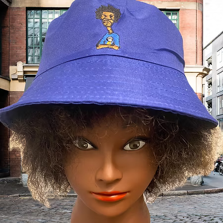 Nickel G. Navy Blue Bucket Hat
