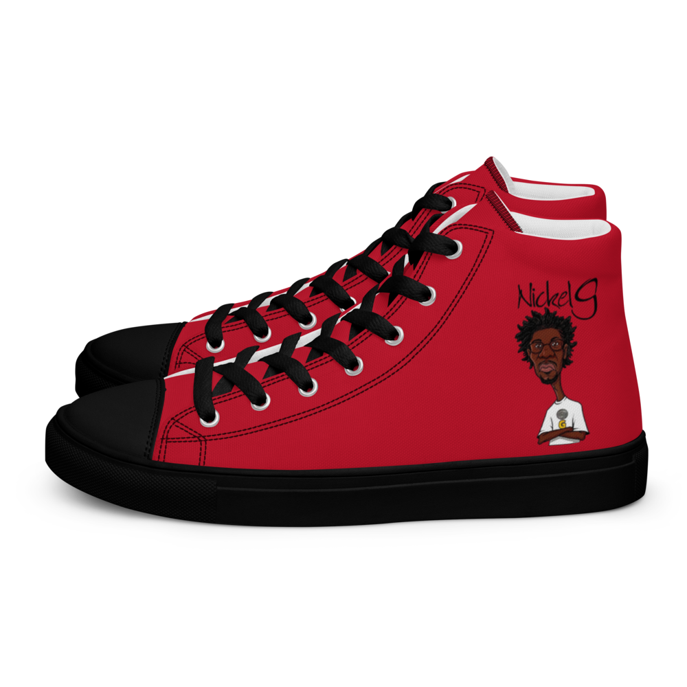 601 Local Red Men's High Top Sneakers From Nickel G.