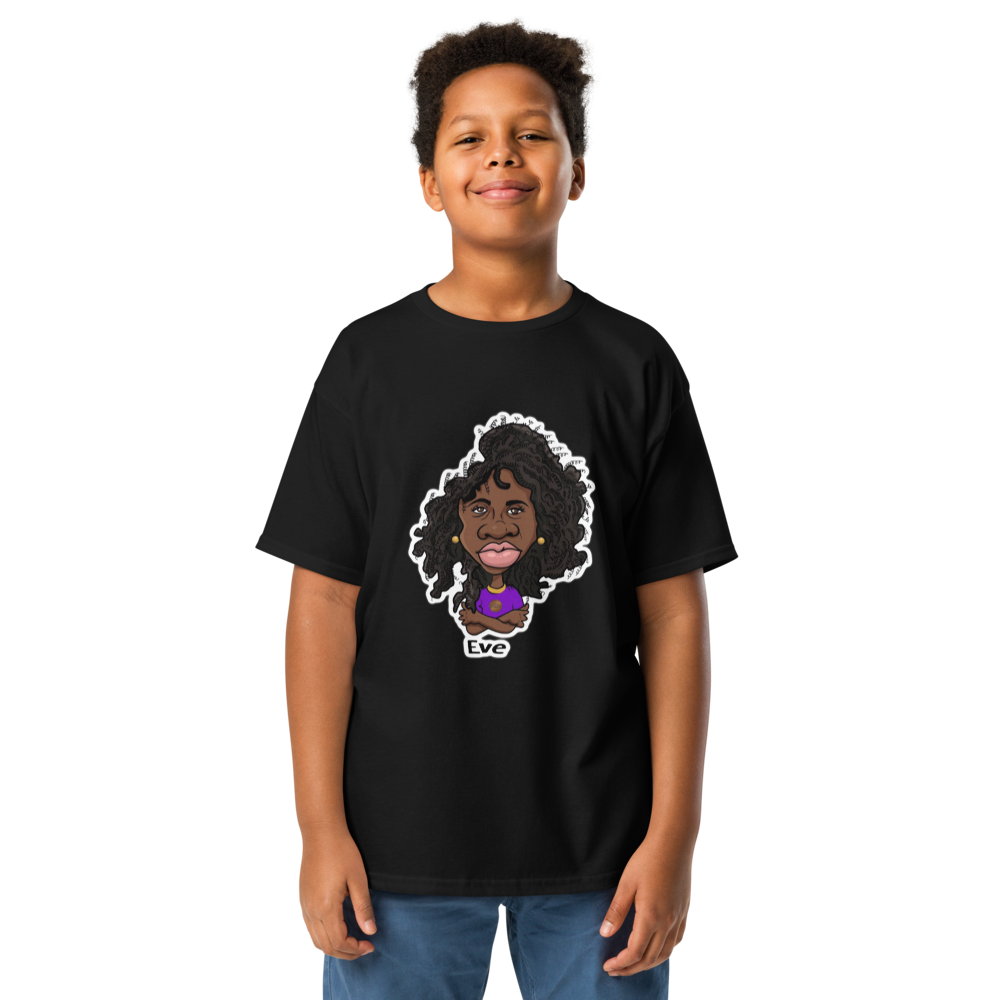 Eve Black Tee for Girls By Penny G.