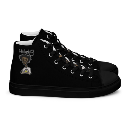 Nickel G. Men's All Black High Top Sneakers