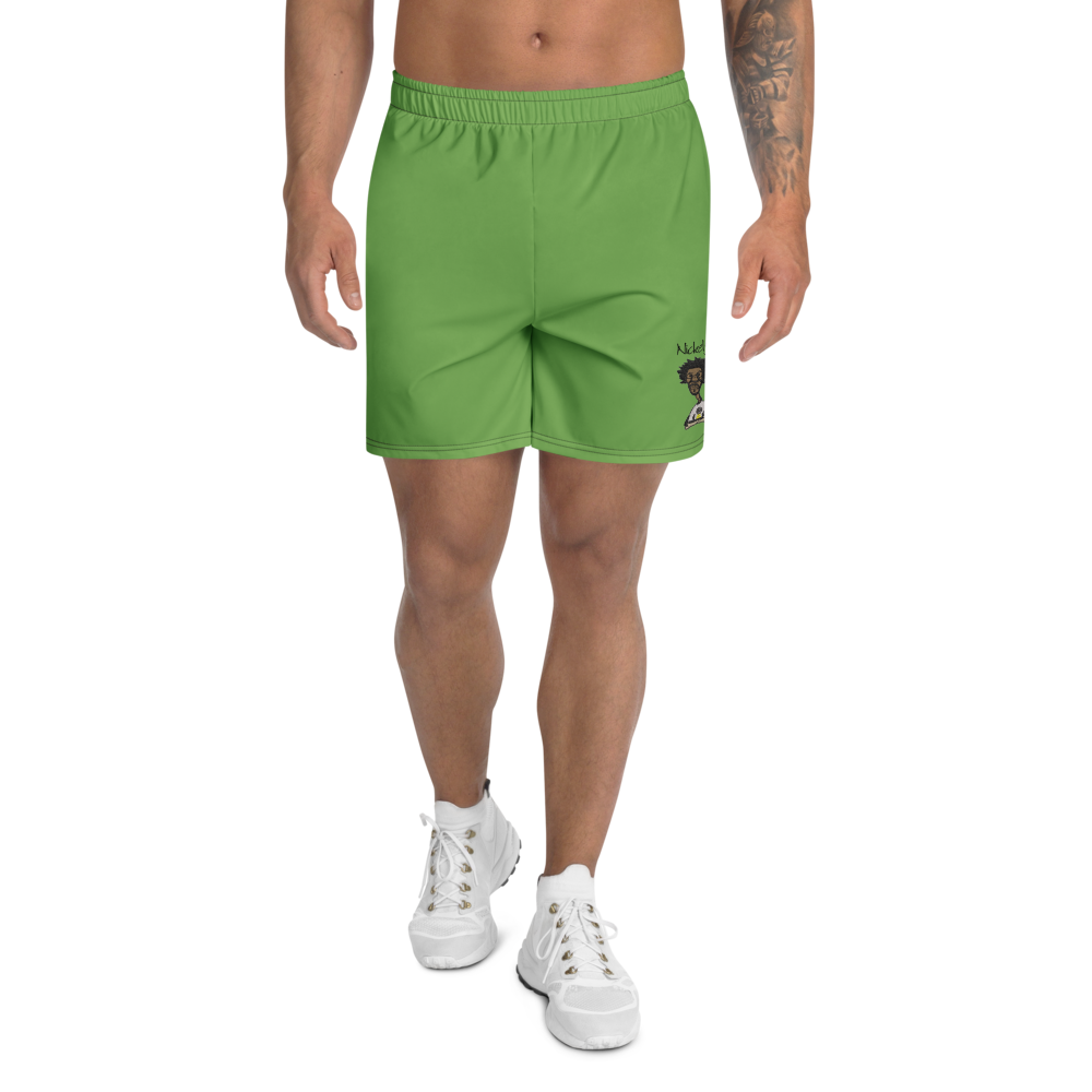 All-Over Print Unisex Green Athletic Long Shorts