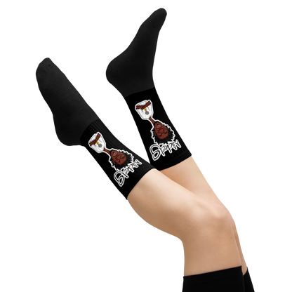 Nickel G. Men's All Black Socks
