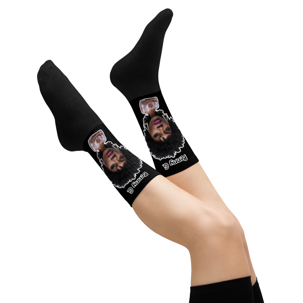 Penny G. Women's All Black Socks