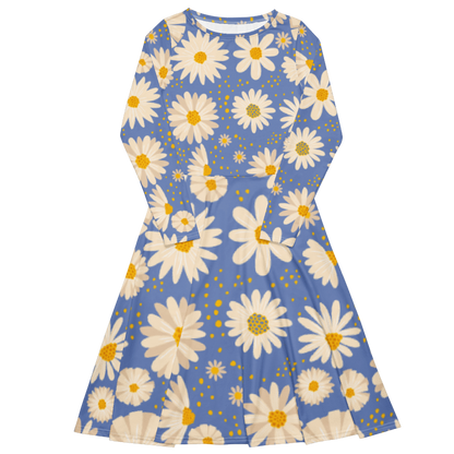 Women's Blooming Daisies Graphic Summer Dress