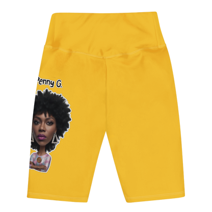 Penny G. Women's Yellow Biker Shorts Classic