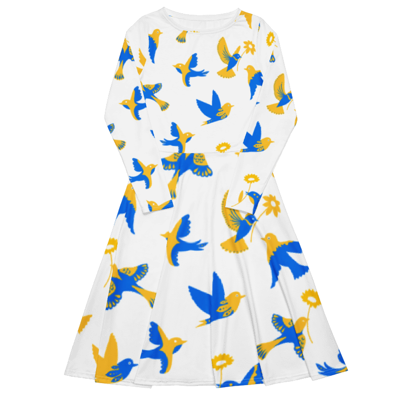 Women's When Doves Fly Graphic Summer Dress By Penny G.