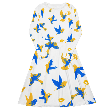Women's When Doves Fly Graphic Summer Dress By Penny G.