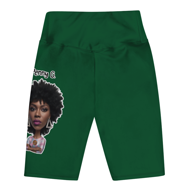Penny G. Women's Green Biker Shorts Classic