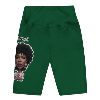 Penny G. Women's Green Biker Shorts Classic