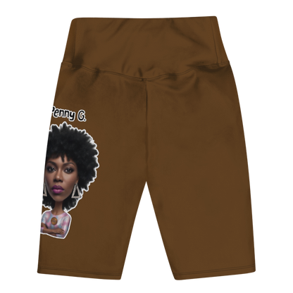 Penny G. Women's Brown Biker Shorts Classic