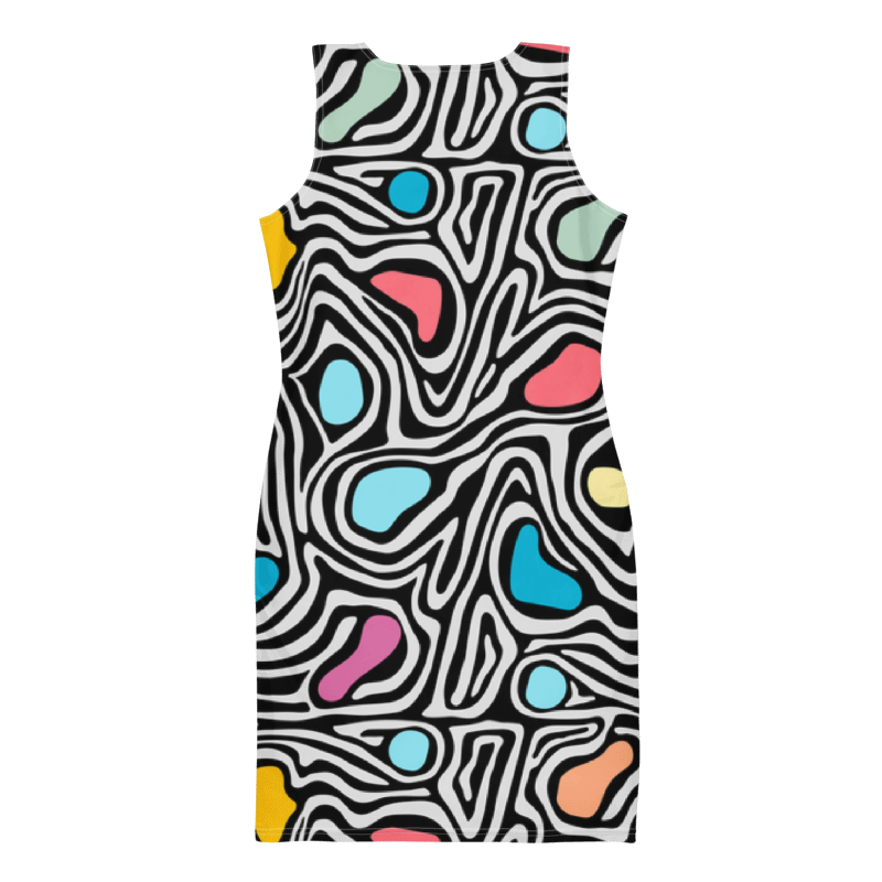 Women's Multicolor Zebra Print Graphic Summer Dress