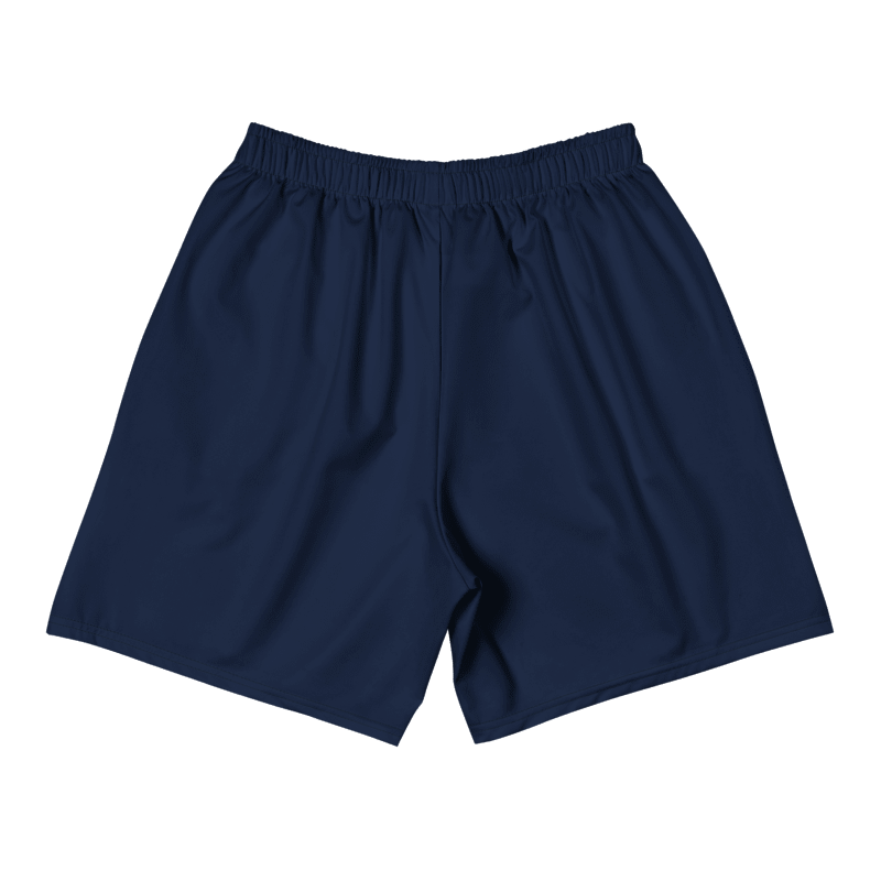 All-Over Print Unisex Navy Blue Athletic Long Shorts