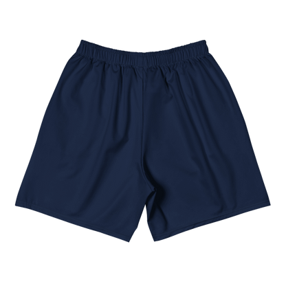 All-Over Print Unisex Navy Blue Athletic Long Shorts