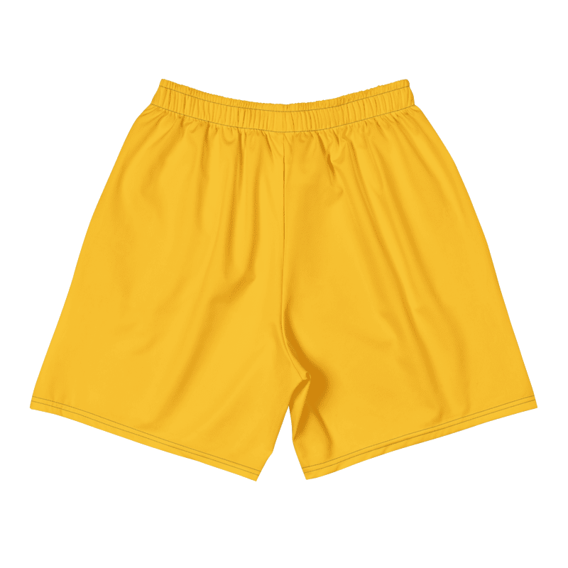 All-Over Print Unisex Yellow Athletic Long Shorts