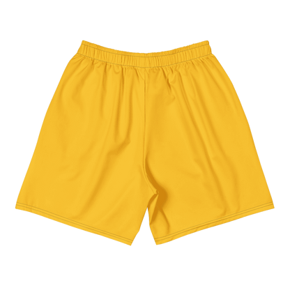 All-Over Print Unisex Yellow Athletic Long Shorts