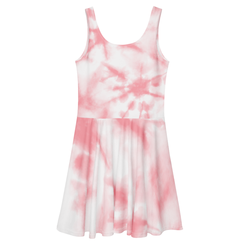 Women's Pink & White Graphic Summer Dress By Penny G.