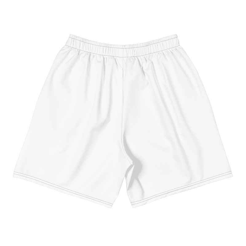 All-Over Print Unisex White Athletic Long Shorts
