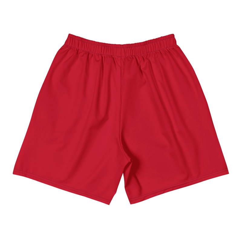 All-Over Print Unisex Red Athletic Long Shorts