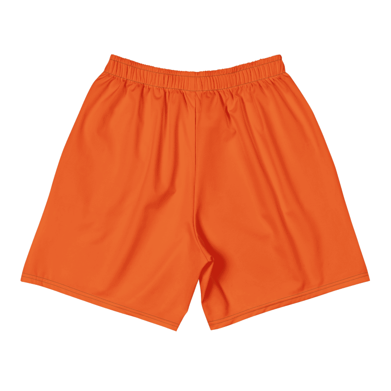 All-Over Print Unisex Orange Athletic Long Shorts