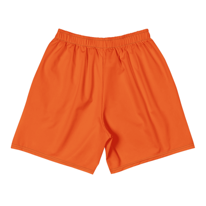 All-Over Print Unisex Orange Athletic Long Shorts