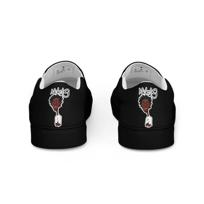 Nickel G. All Black Men's Slip-On Shoes