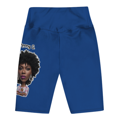 Penny G. Women's Dark Cerulean(Dark Blue) Biker Shorts Classic
