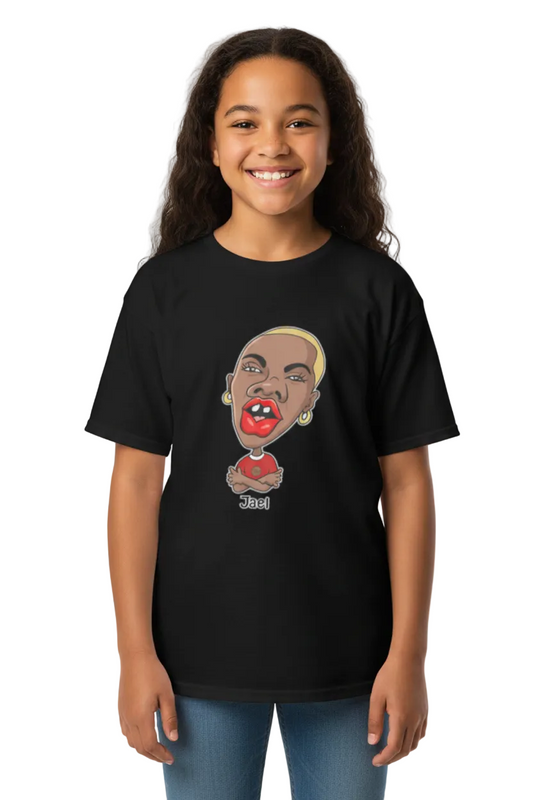Jael Black Tee for Girls By Penny G.