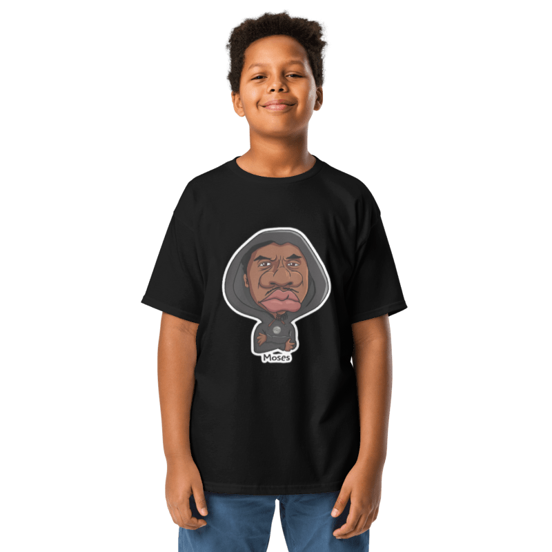 Moses Black Tee for Boys By Nickel G.